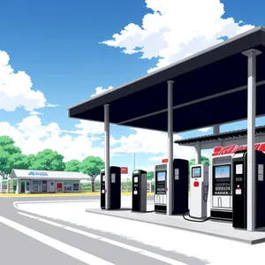 Gas Pump Vending Machine: Mechanical Device Fueling Station