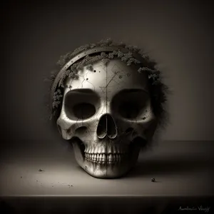 Grim Reaper's Grinning Skull: Dark and haunting disguise