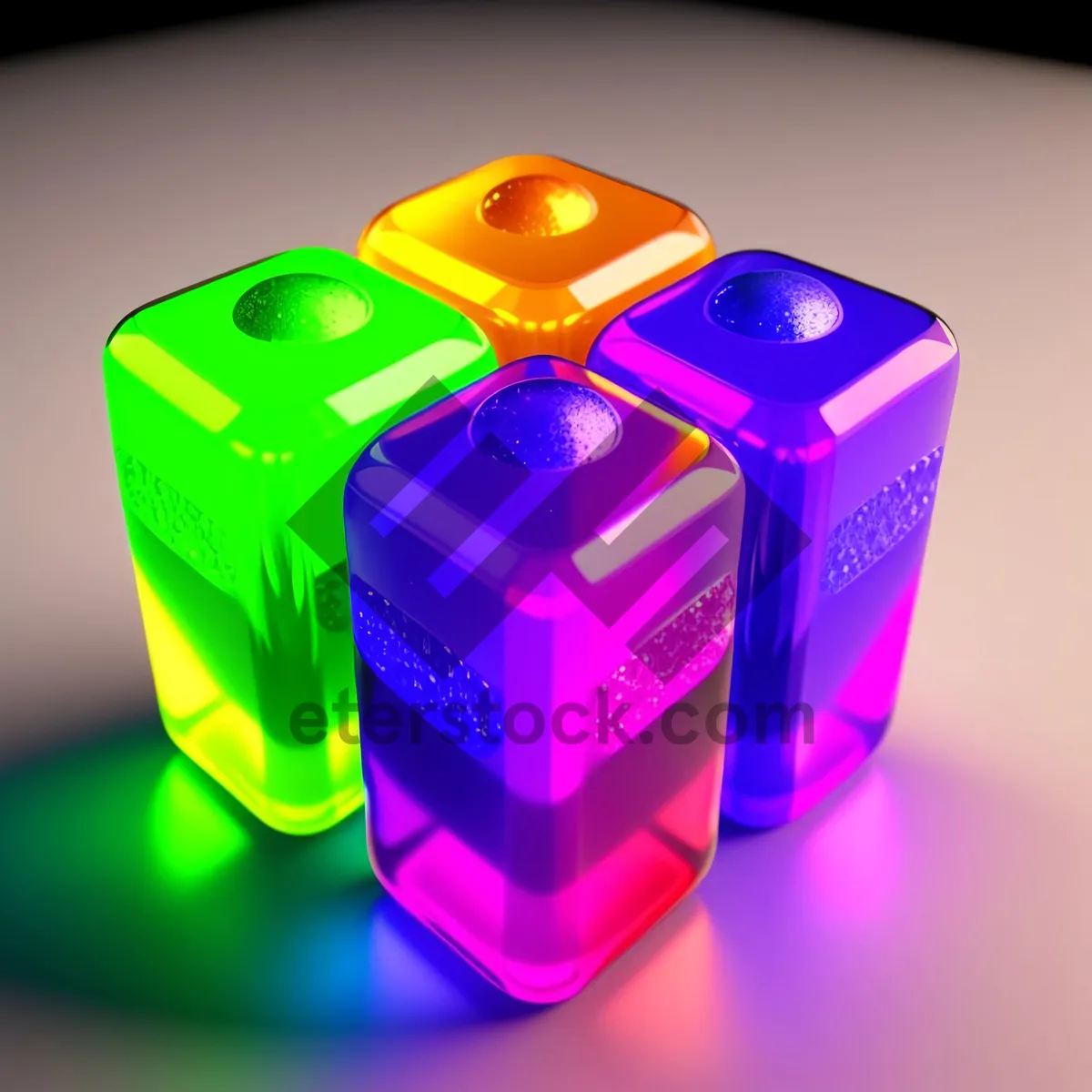 Picture of Colorful 3D Pencil Sharpener with Confetti