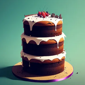 Delicious Fruit-filled Gourmet Cake with Sweet Cream