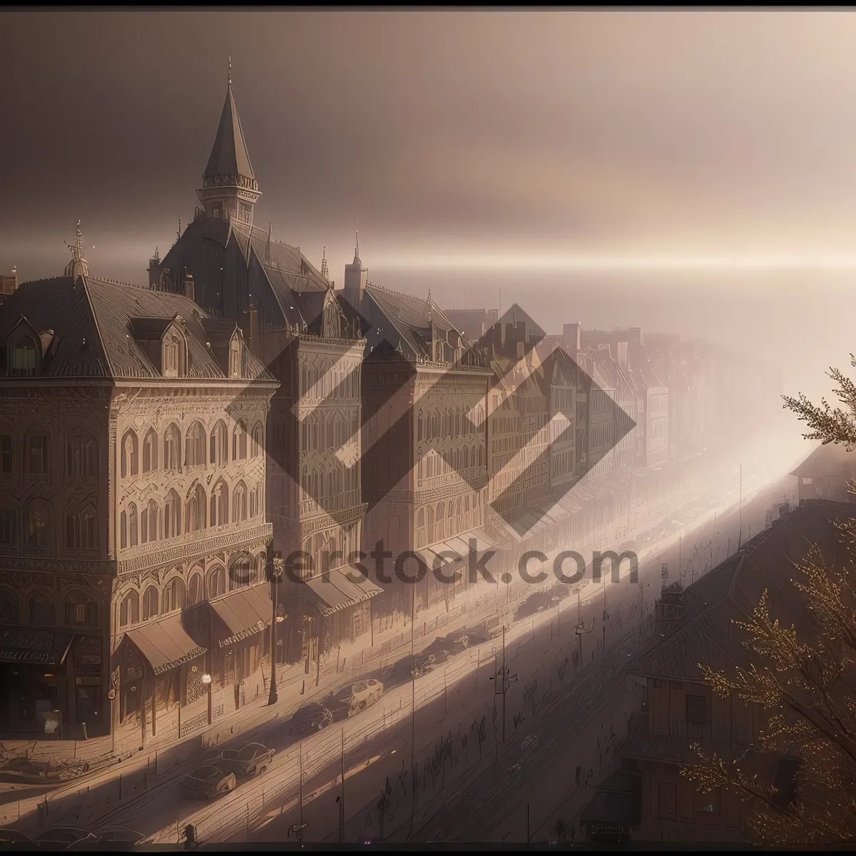 Picture of Iconic Medieval Fortress Overlooking Historic England