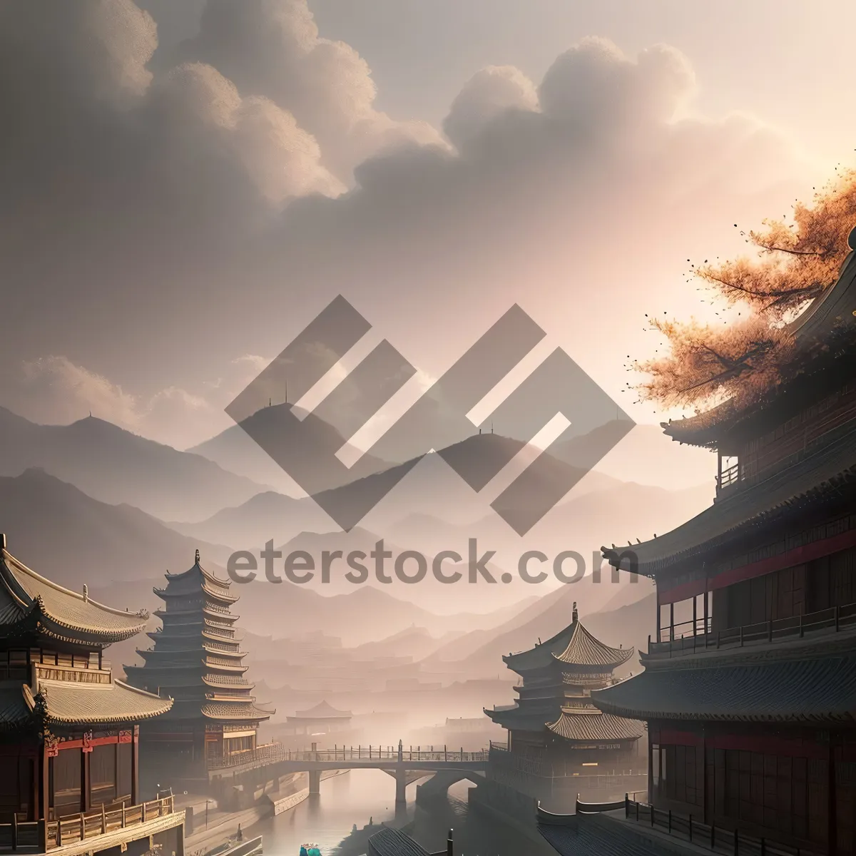 Picture of Skyline Under a Heavenly Canopy