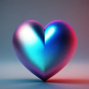 Colorful Valentine's Day Heart Balloon Icon