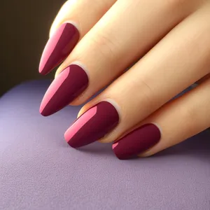 Closeup of elegant manicured hand showing beautiful nails