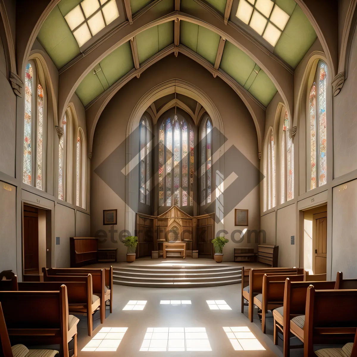 Picture of Holy Cathedral's Majestic Vaulted Roof