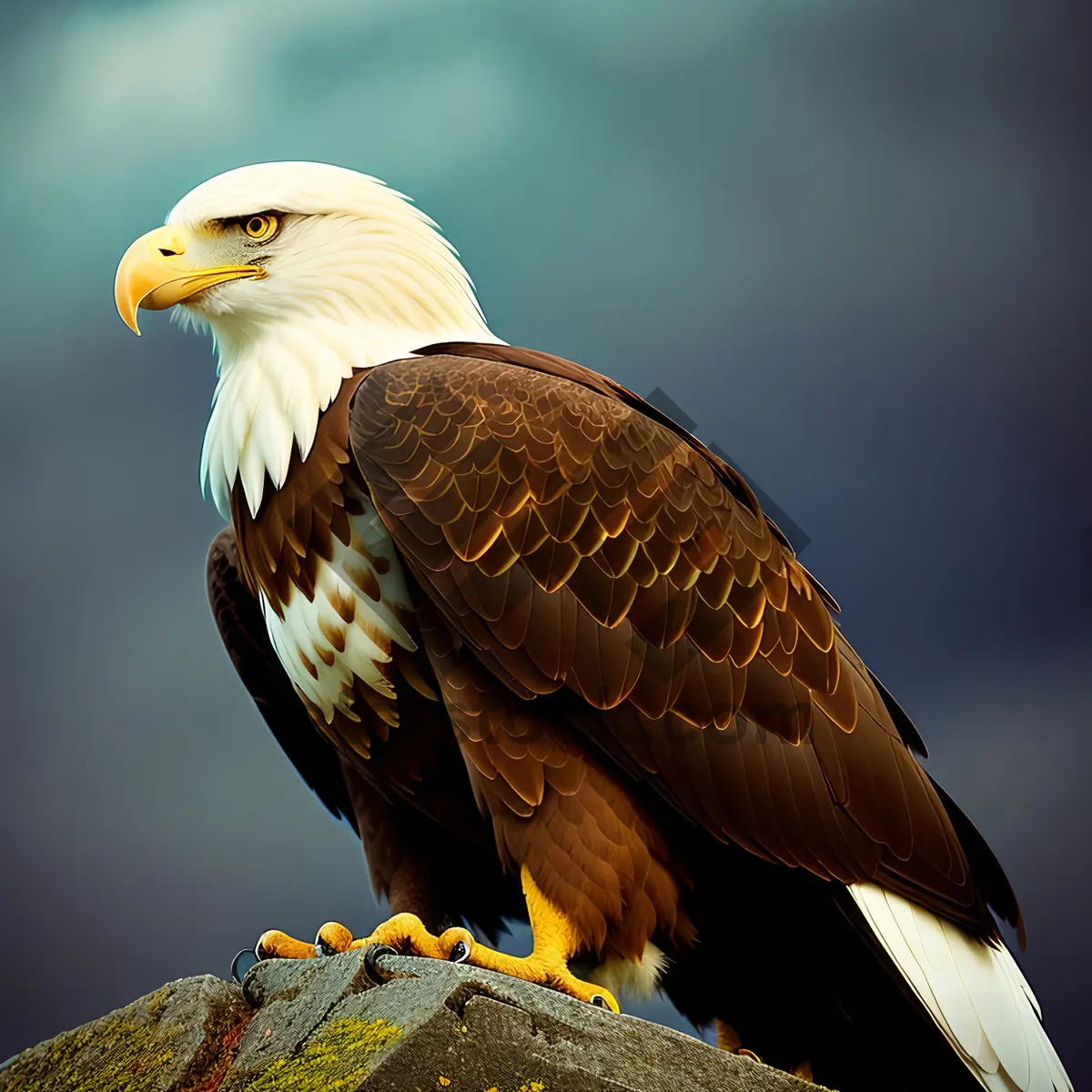 Picture of Majestic Predator: Bald Eagle Spreading Wings