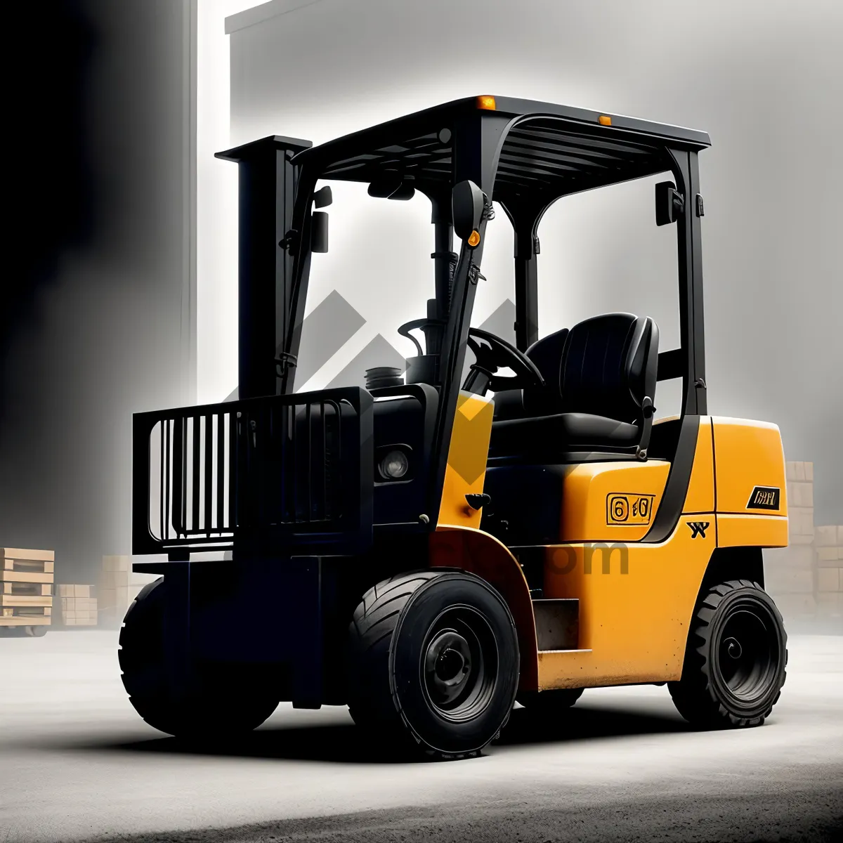 Picture of Heavy-duty Forklift Truck at Work