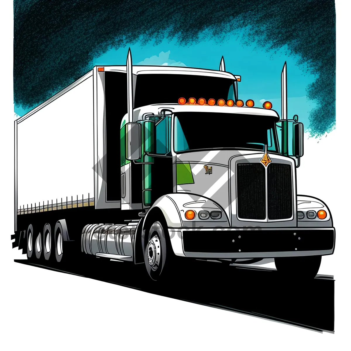 Picture of Highway Hauler: Efficient Freight Transportation by Truck