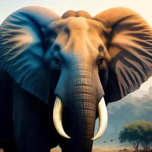 Safari Encounter: Majestic Bull Elephant in South Park