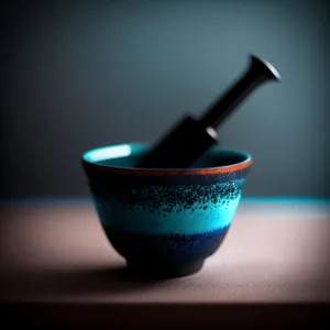 Handcrafted Soup Bowl with Mortar and Pestle