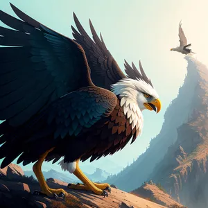 Majestic Bald Eagle Soaring in Flight
