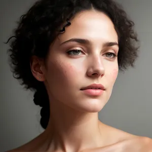 Radiant brunette model with elegant style and glowing skin