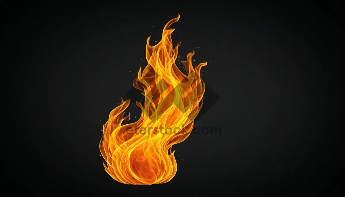 Picture of Flaming Abstract Energy Design Artwork