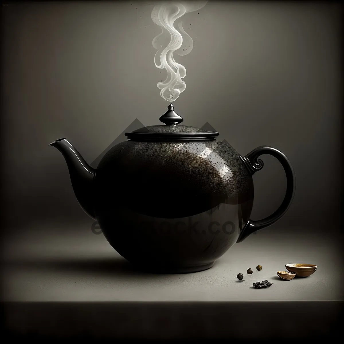 Picture of Traditional Ceramic Teapot for Hot Herbal Tea