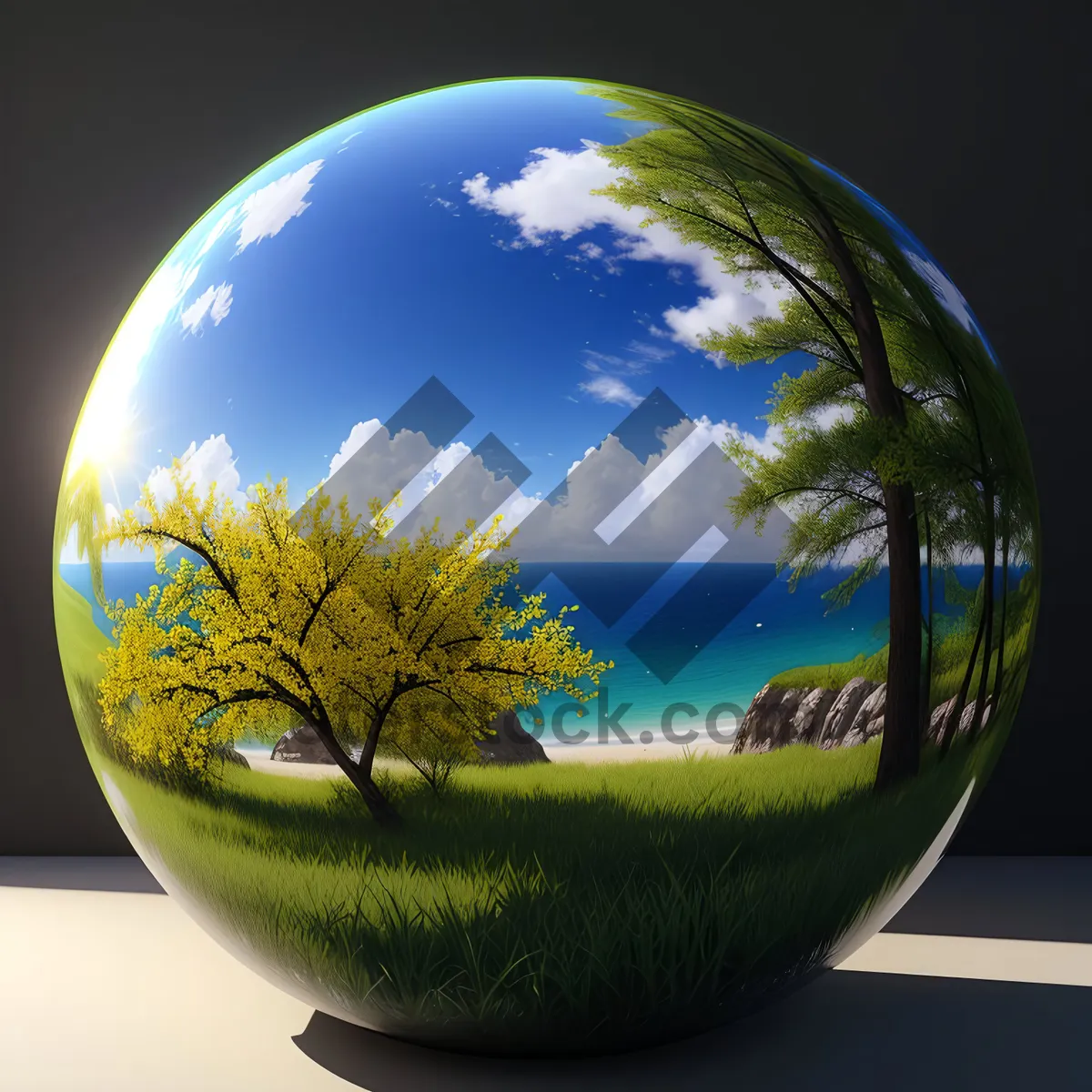 Picture of 3D World Globe - Exploring Earth's Diversity and Celestial Wonders