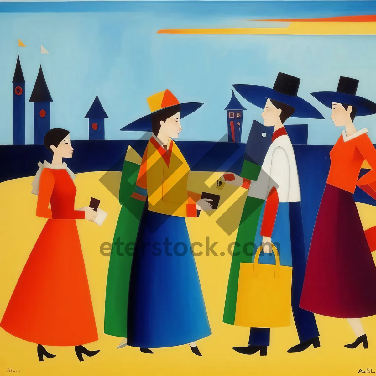 Picture of Patriotic flag symbol design silhouette icon