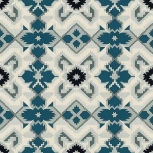 Snowflake swirl pattern in vintage style.