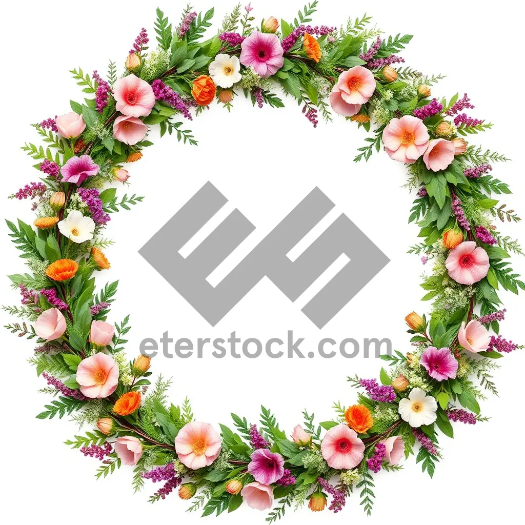 Picture of Spring Floral Graphic Design Wallpaper