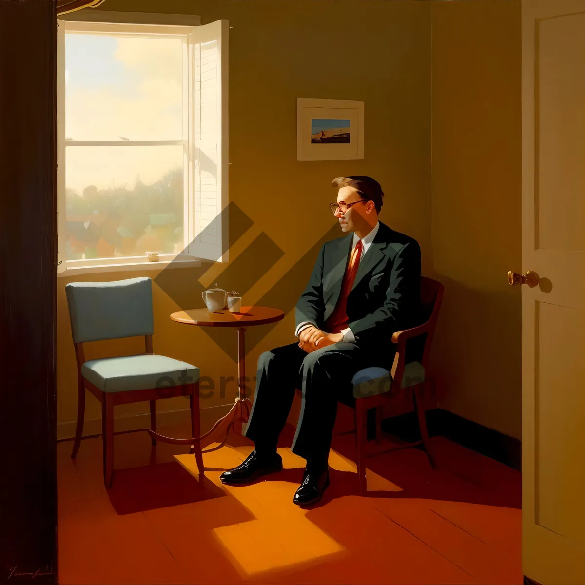 Picture of Corporate Team Meeting Success at Office