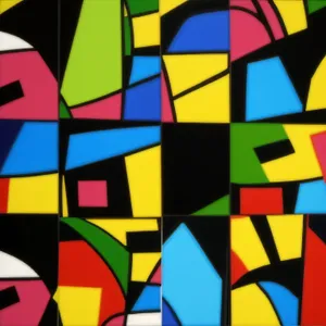Abstract geometric pattern design for country flag