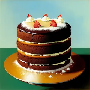 Delicious Strawberry Cream Cake with Chocolate Icing