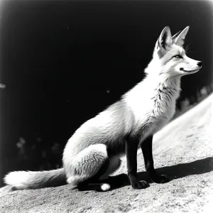 Adorable Red Fox Kitty with Whiskers and Curious Eyes