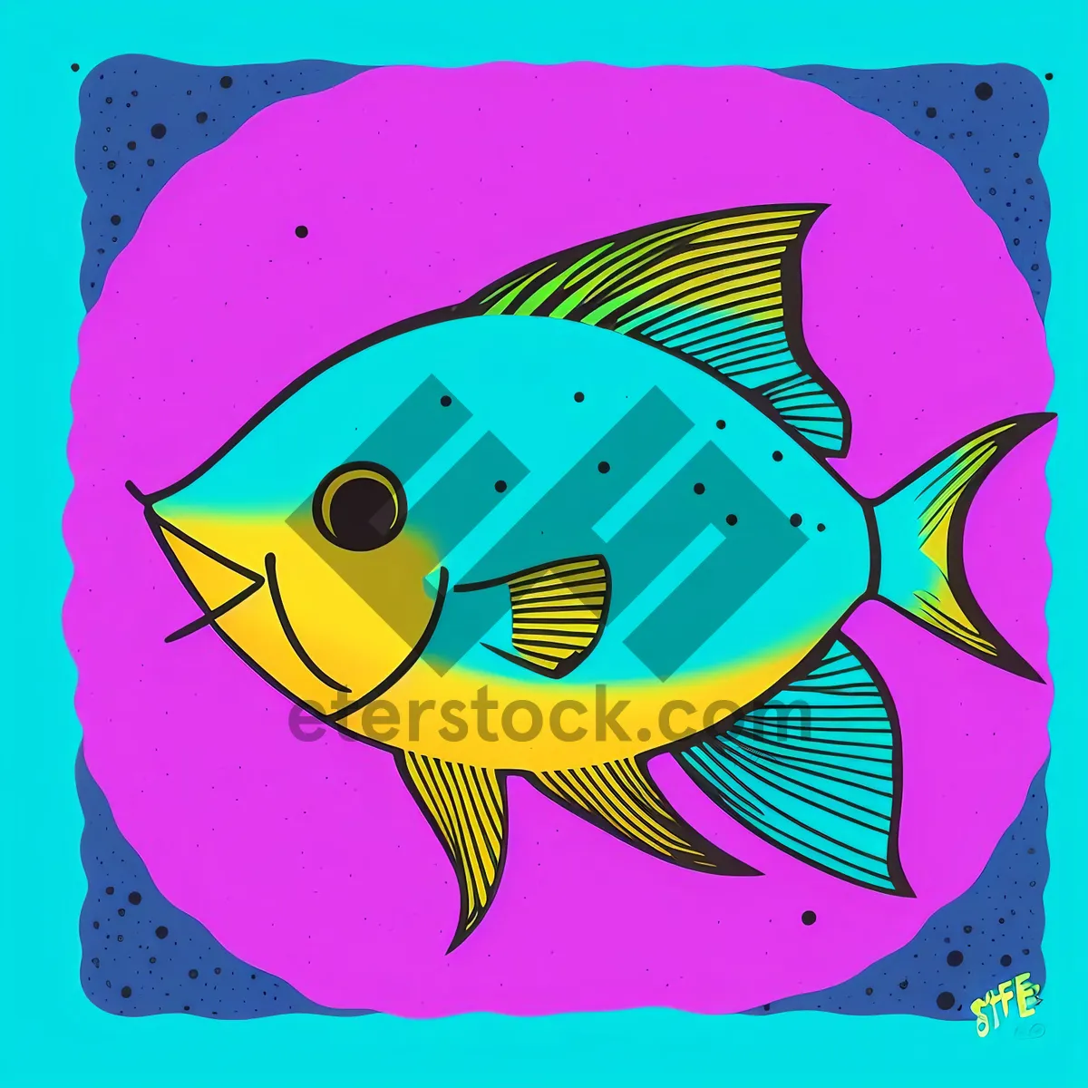 Picture of Cartoon animal in envelope clip art illustration