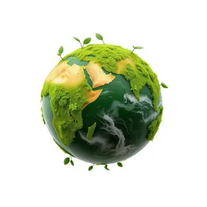 3D global planet earth icon