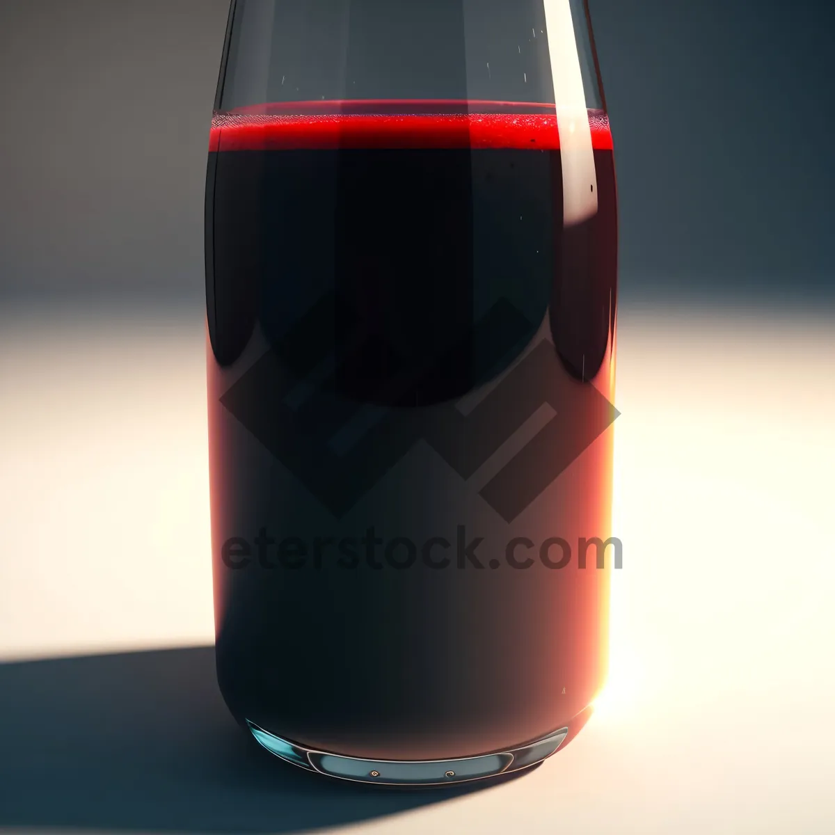 Picture of Vibrant Celebration - Full Wine Bottle with Glass