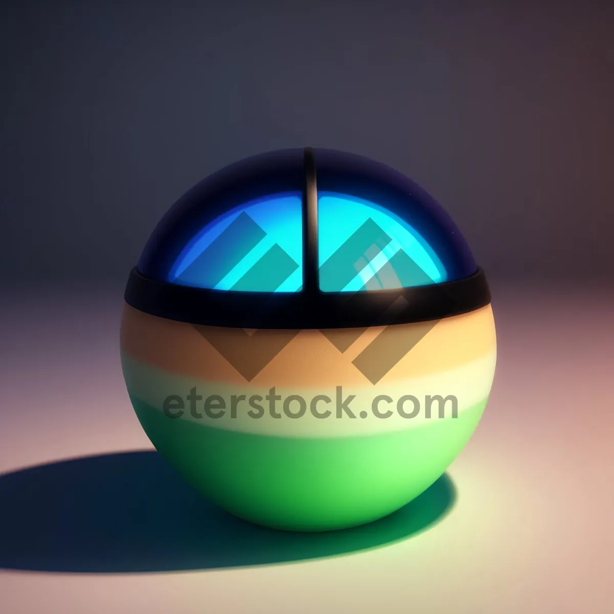 Picture of Bright and Shiny Orange Glass Button Icon