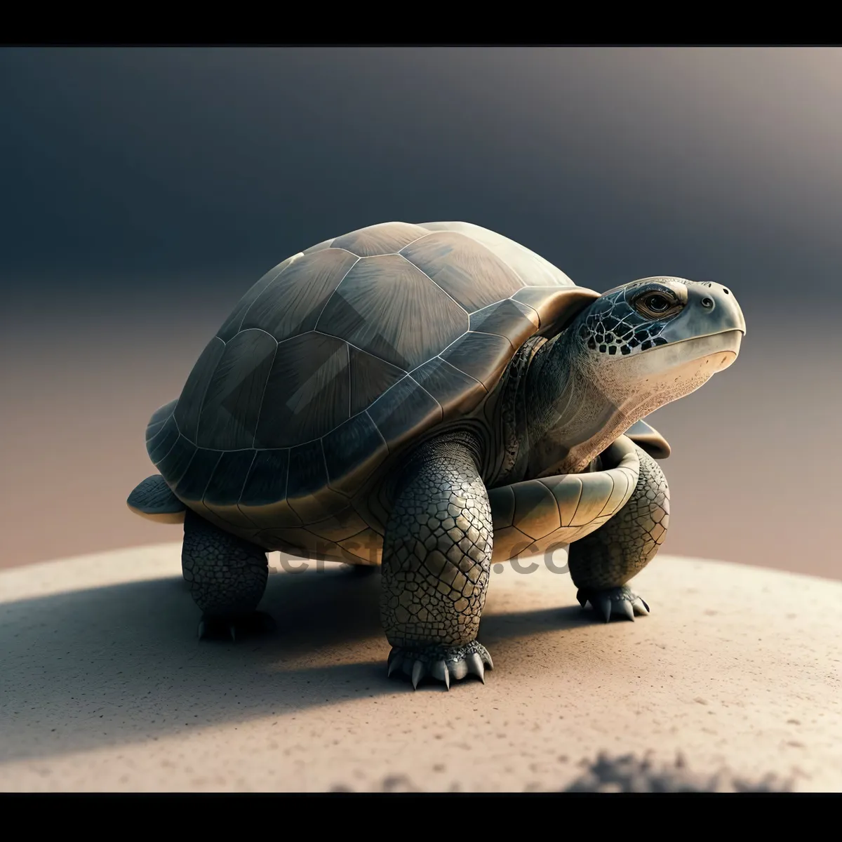 Picture of Slow-Reptile-Shell: A Fascinating Desert Terrapin