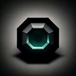 Shiny Glass Gem Icon Design