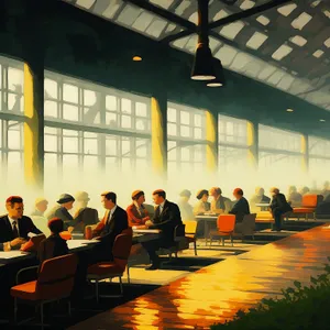 Business meeting in a modern office