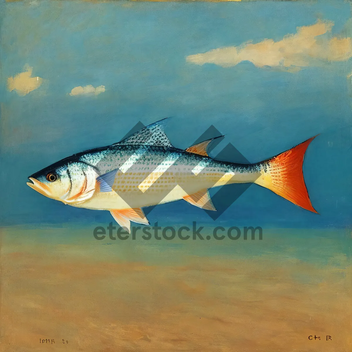 Picture of Colorful Coral Reef Snapper in Tropical Seas