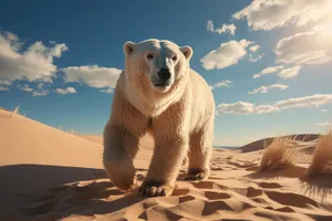 Cute Arctic Polar Bear in the Wild