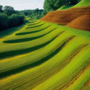 Idyllic Vineyard in the Countryside