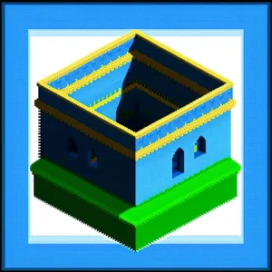 Symbolic Microprocessor Box House with Seat