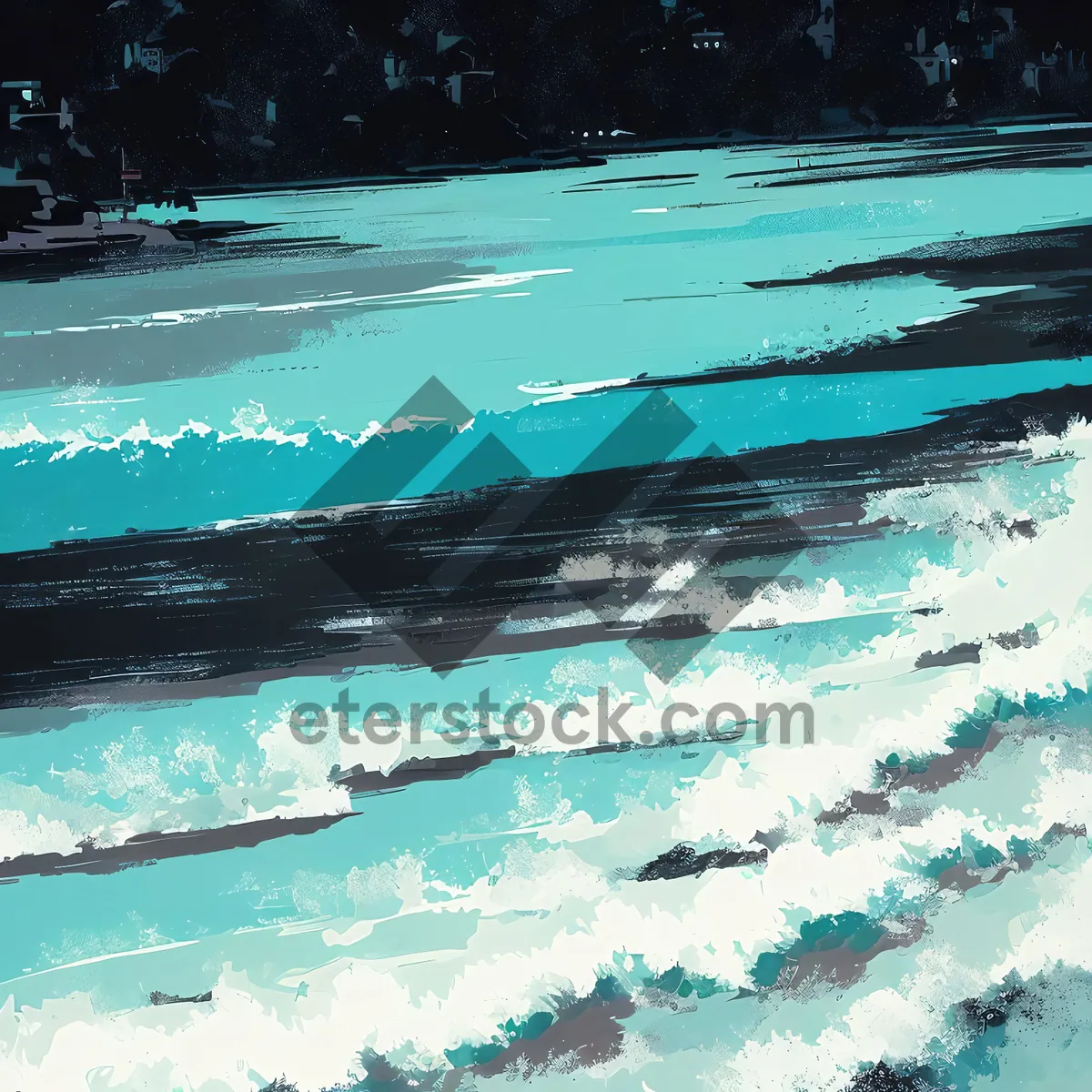 Picture of Idyllic Coastal Escape: Sun-kissed Beach and Turquoise Waters