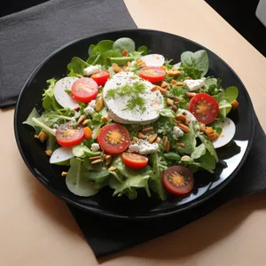 Fresh Vegetable Salad with Cheese and PepperDebugger