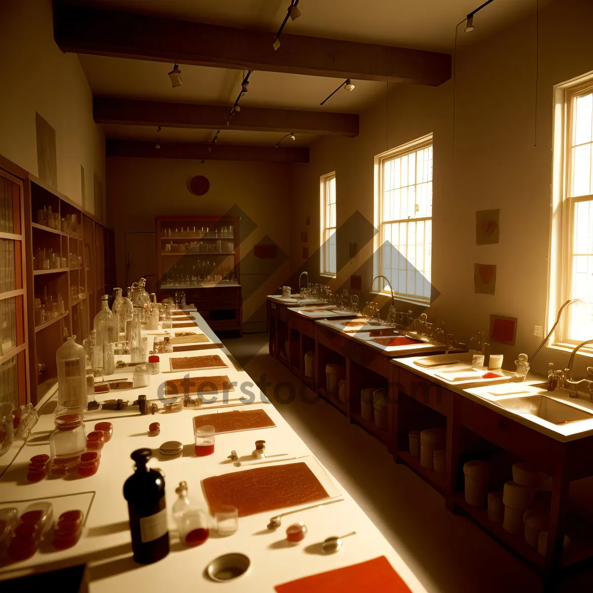 Picture of Modern Interior Restaurant with Stylish Furniture