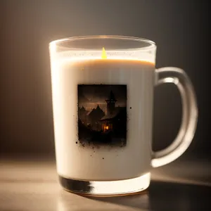 Hot Coffee Mug with Frothy Caffeine