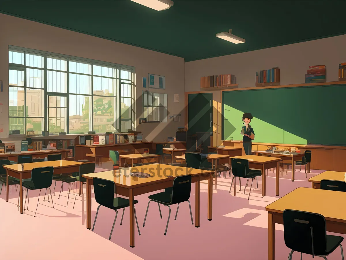 Picture of Modern interior design of empty restaurant dining hall