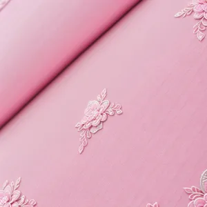 Pink Floral Envelope with Vintage Grunge Texture