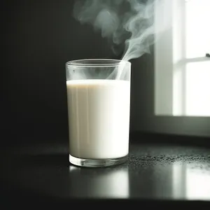 Refreshing Cold Milk in Glass