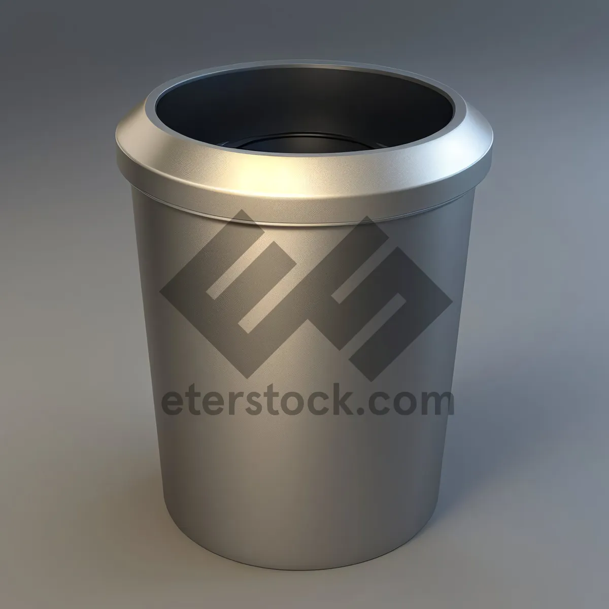 Picture of Empty Metal Ashcan Coffee Cup Container