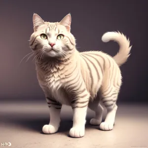 Charming Gray Tabby Kitten with Curious Eyes