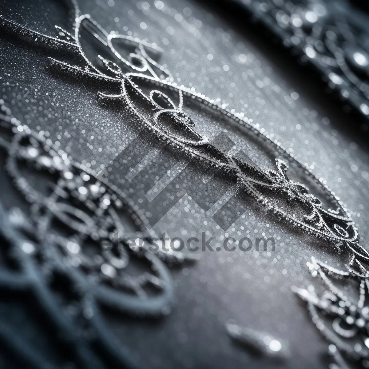 Picture of Embossed Satin Water Ripples with Chain Mail Texture