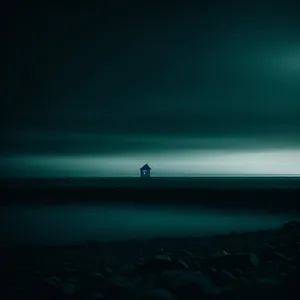 Golden Horizon over Serene Beach