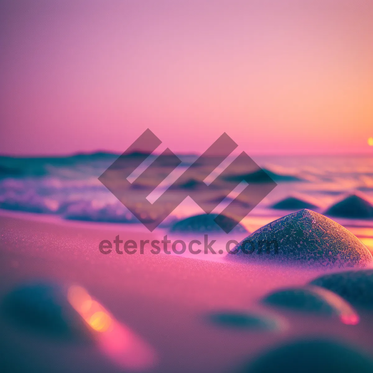 Picture of Vibrant Sunset over Desert Dunes