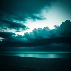 The Majestic Celestial Scape: Sunlight Piercing Through Clouds